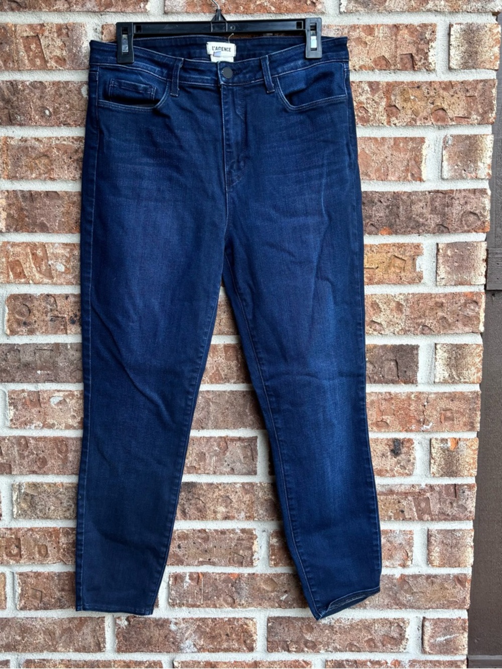 L'AGENCE Women's High Rise Dark Blue Skinny Jeans